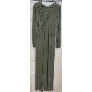 Baltic Born Venus Sage Green Long Sleeve Maxi Dress